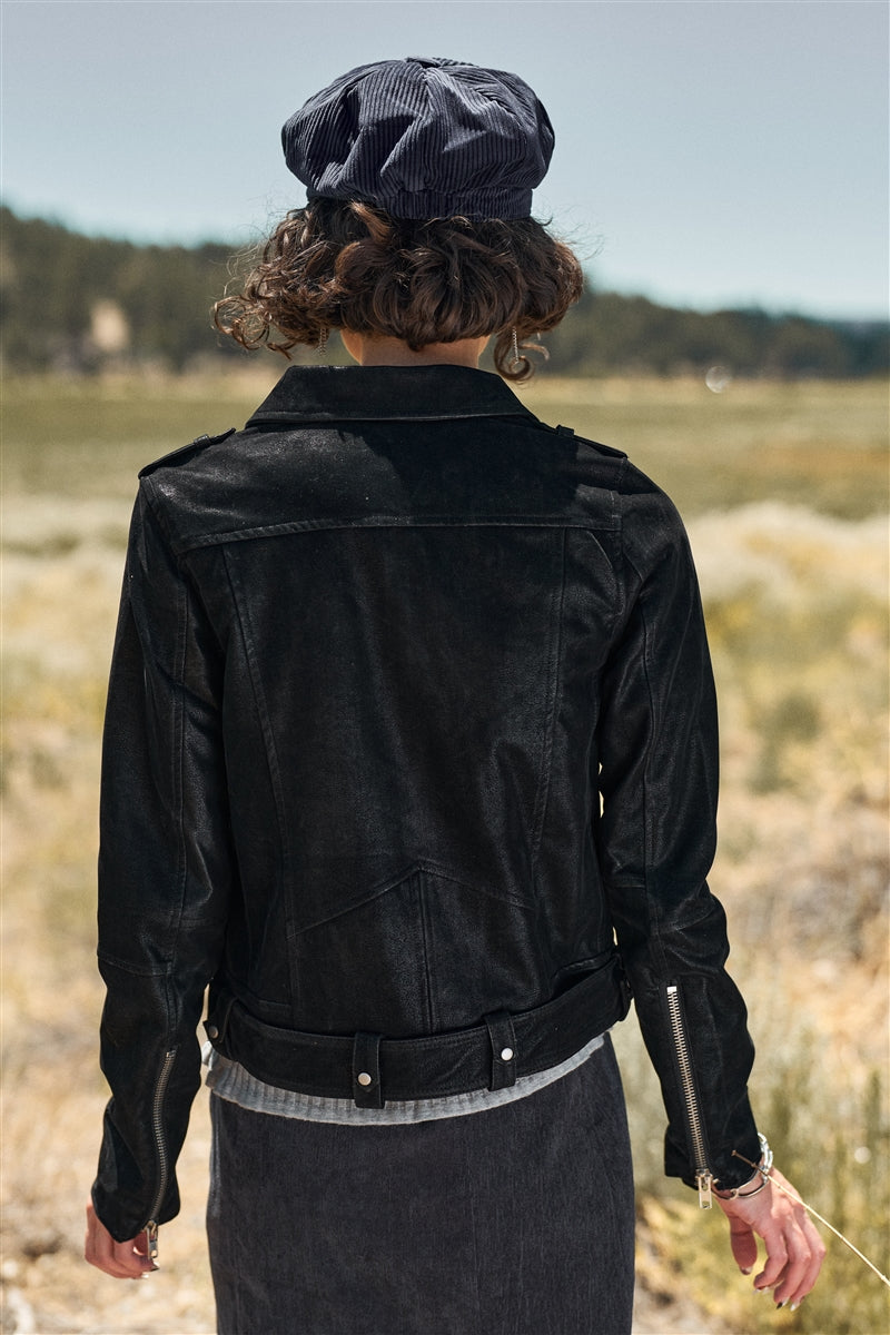 Bardot Black Vegan Moto Jacket