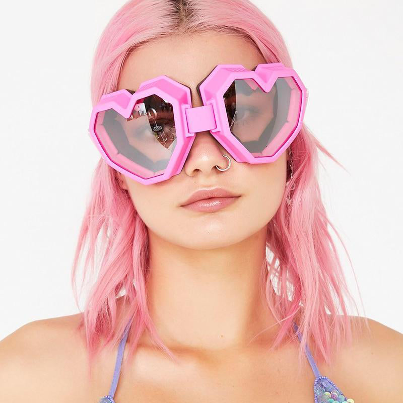 Heidi Heart Shaped Goggle Sunglasses