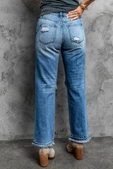 Fraues Distressed Jeans