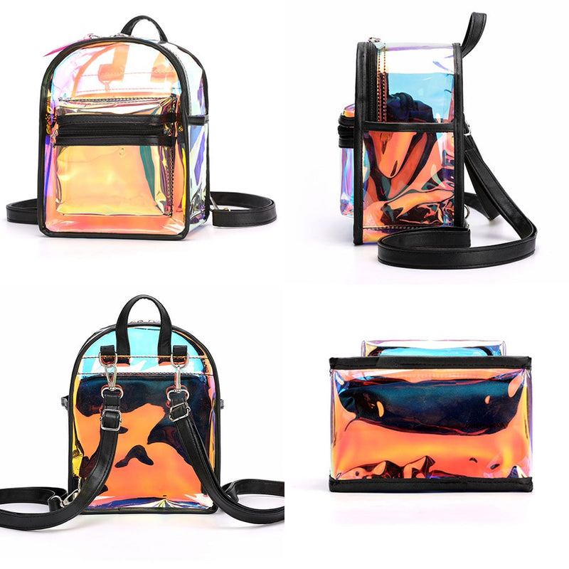 Halo Holographic Transparent Backpack