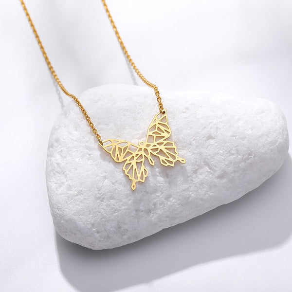 Pheonix Origami Butterfly Necklace
