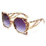 Ramona Vintage Styled Square Sunglasses