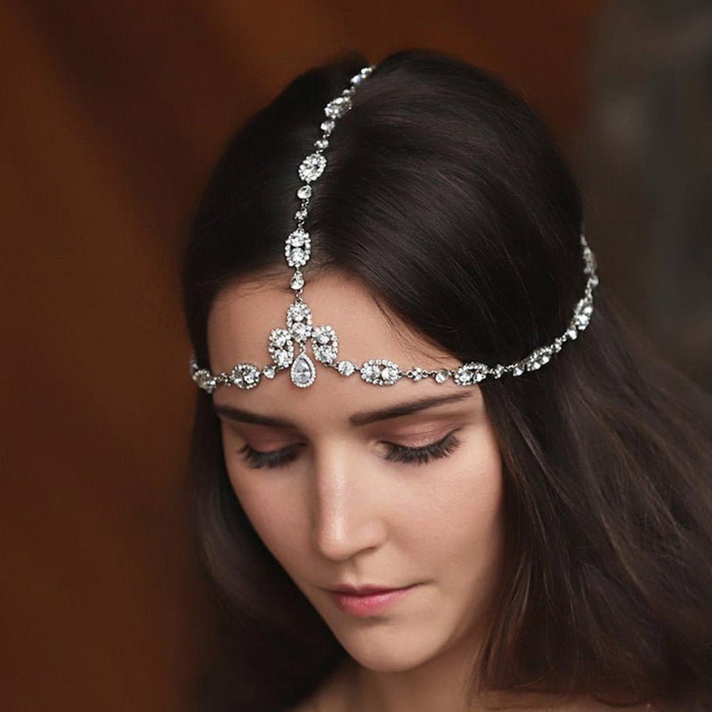 Penelope Rhinestone Headband Chain