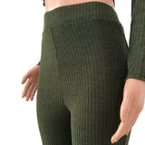 Jewel Knitted Turtleneck and Pants Set