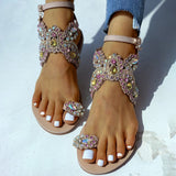 Butterfly Jeweled Sandals