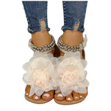Cece Boho Flower Buckle Strap Shoes
