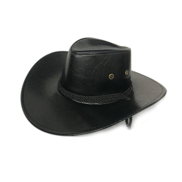 Buckeroo Faux Leather Cowboy Hat