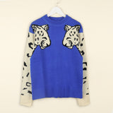 Leah Animal Print Knitted Sweater